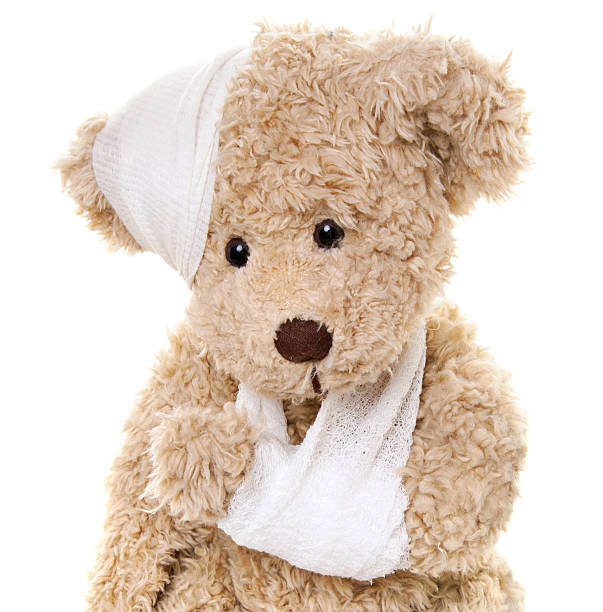 istock Get Well - Suffering Injured Sweet Teddy Bear 174816420