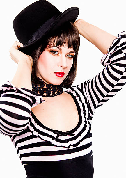 istock Woman Wearing Hat and Stripes 174816660
