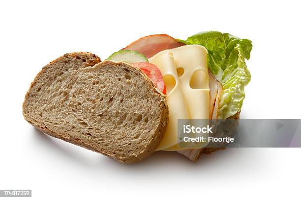 샌드위치 햄 및 치즈 샌드위치 샌드위치-음식에 대한 스톡 사진 및 기타 이미지 - 샌드위치-음식, 치즈, 0명