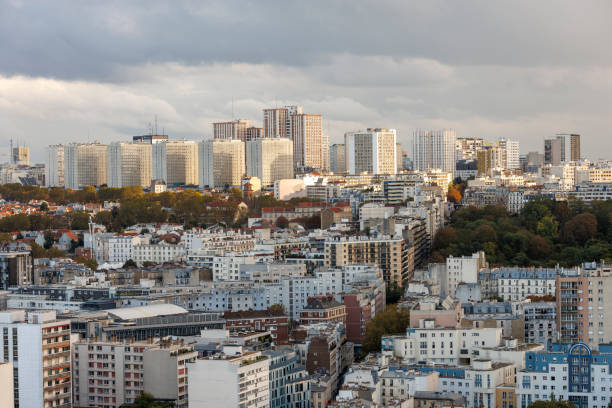 istock aerial view of Paris (South-East), 19th district 1748172811