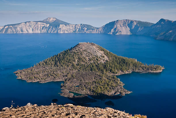 istock Wizard Island and Crater Lake 174817472