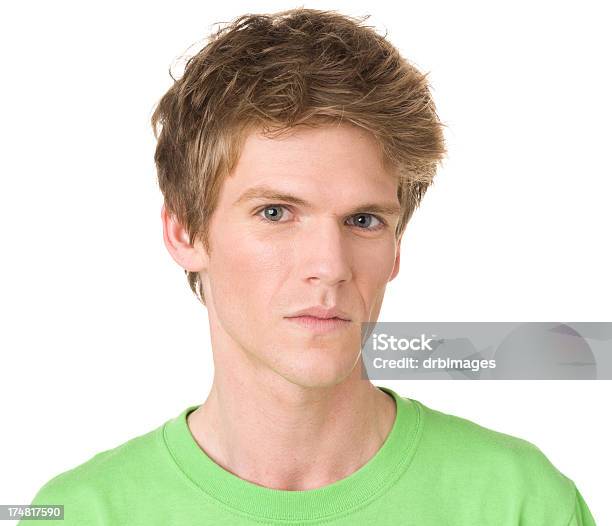 Serious Young Man Headshot Portrait Stock Photo - Download Image Now - 20-29 Years, 25-29 Years, Adult