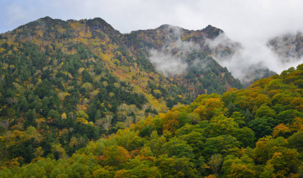 istock Mountain scenery at autumn in Japan 1748176163