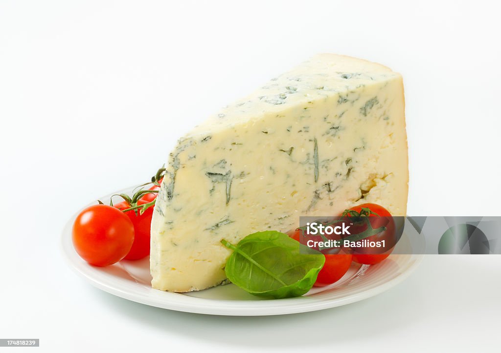 roquefort - Lizenzfrei Freisteller – Neutraler Hintergrund Stock-Foto