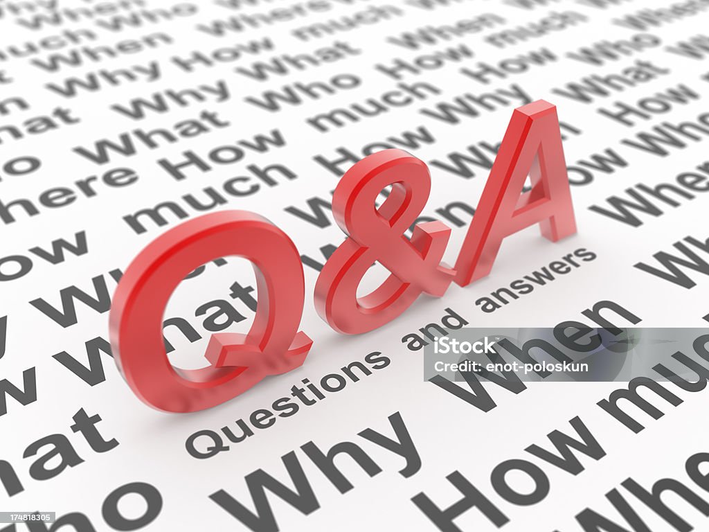 Perguntas e respostas - Foto de stock de Apoio royalty-free