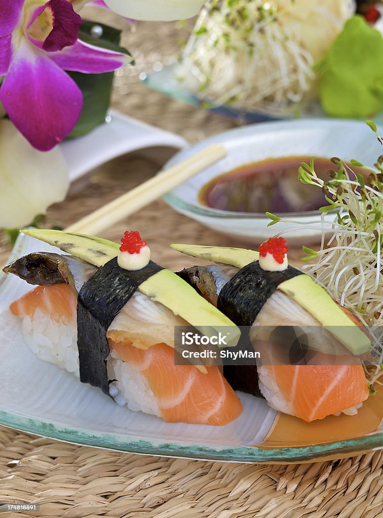 sushi Nigiri - Foto de stock de Abacate royalty-free