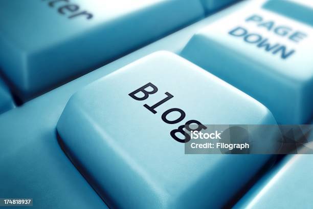 Blog Button On Keyboard Stock Photo - Download Image Now - Blogging, Computer, Computer Key