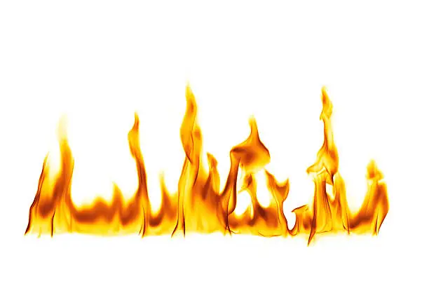 Photo of Fire Flame On White