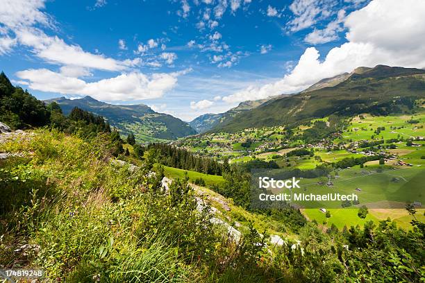 Гриндельвальде Швейцарские Альпы — стоковые фотографии и другие картинки Без людей - Без людей, Бернское нагорье, Верхний ракурс