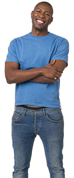 istock Happy Laughing Young Man Standing With Arms Crossed 174819692