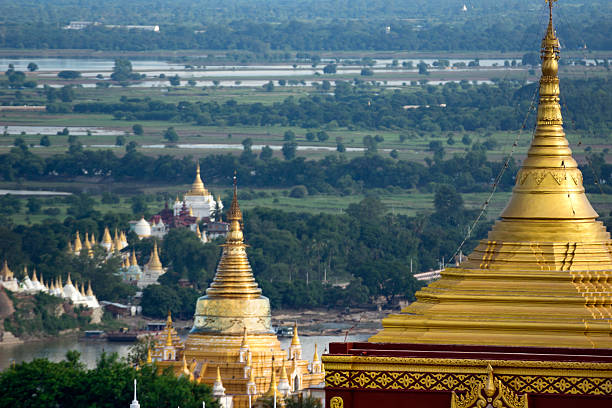 istock Temples with gold roofs at Mandalay, Myanmar 174819752