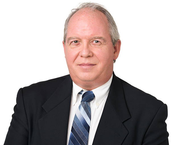 Content Mature Man In Suit And Tie