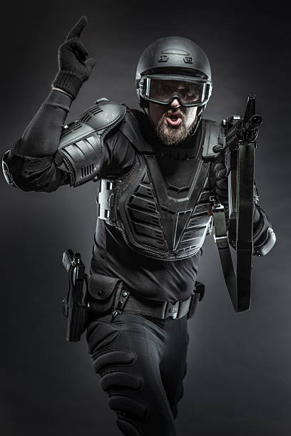 istock Soldier Running with Assault Rifle 174820339