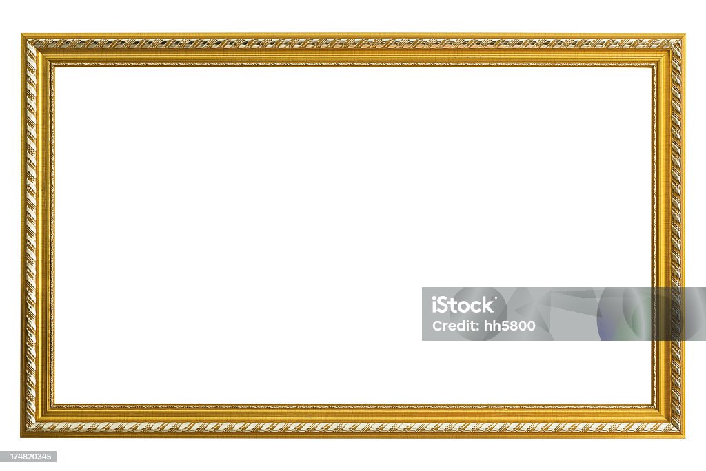 Gold Picture Frame  Gold - Metal Stock Photo