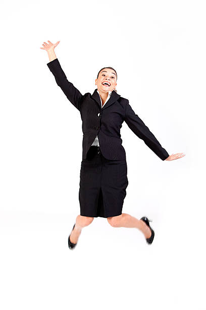 istock Happy Businesswoman Jumping 174820759