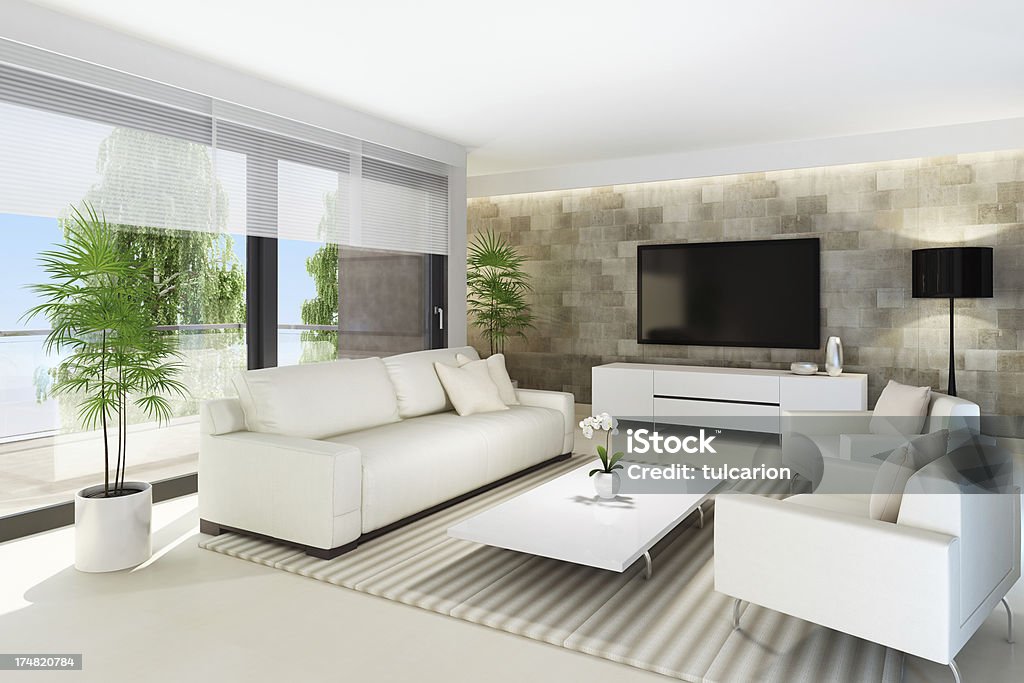 Luxury Home TV Room Modern contemporary tv room.CLICK FOR EXTRA BIG PREVIEW !!! Living Room Stock Photo