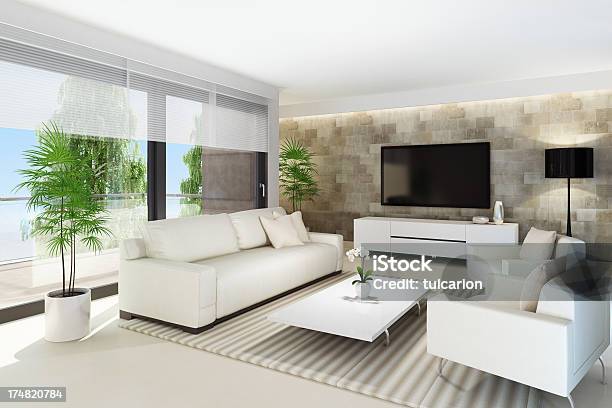 Luxury Home Tv Room Stock Photo - Download Image Now - Living Room, Luxury, Surrounding Wall