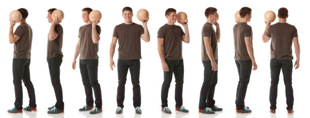istock Multiple images of a bowling ball player 174821045