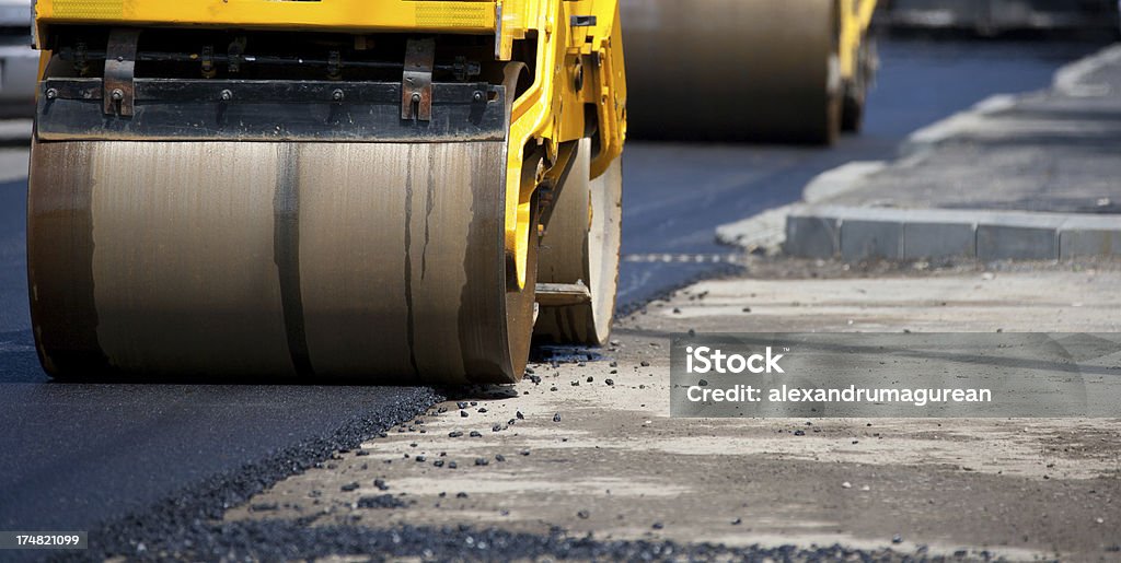 Construção Site - Foto de stock de Compressor - Veículo terrestre comercial royalty-free