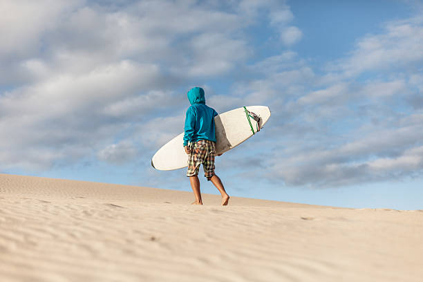 istock Lone Surfer in the Desert 174821220