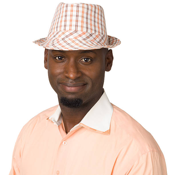 contenu homme avec un chapeau - minority white bright simplicity photos et images de collection