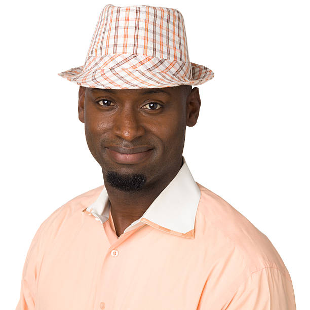 contenuto uomo con cappello - minority white simplicity confidence foto e immagini stock