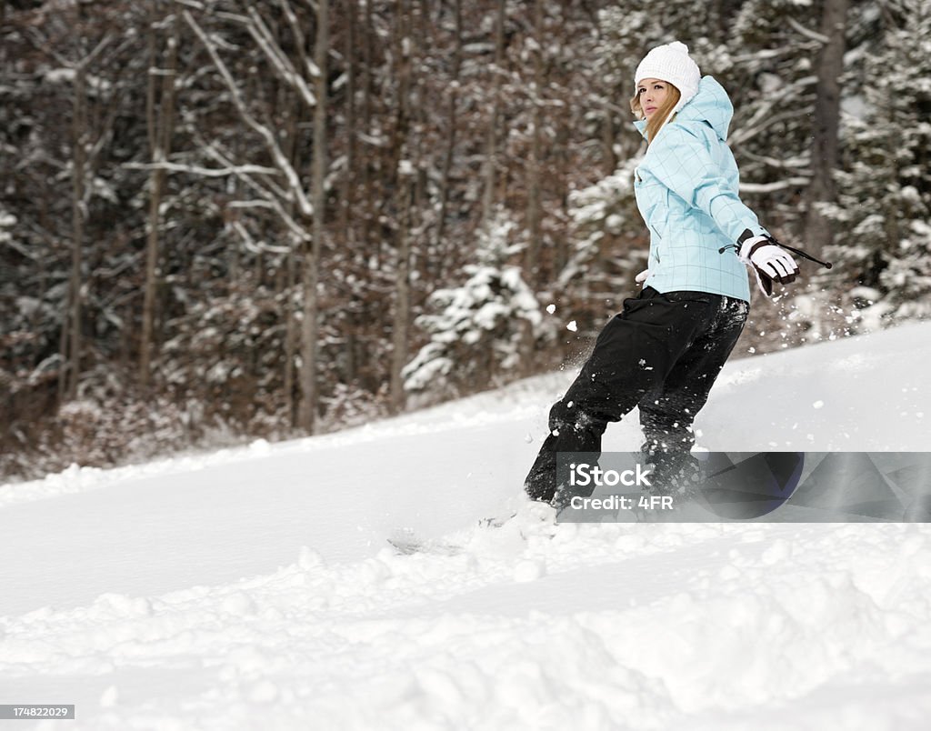 Menina Praticante de Snowboard - Royalty-free 20-24 Anos Foto de stock