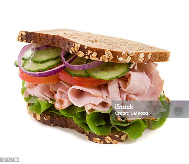 Sandwich Al Prosciutto - Fotografie stock e altre immagini di Alimentazione sana - Alimentazione sana, Cetriolo, Cibo pronto