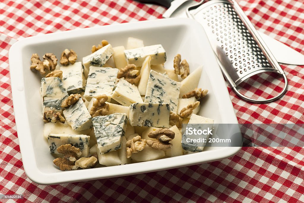 Queso azul tuerca de pera - Foto de stock de Alimento libre de derechos