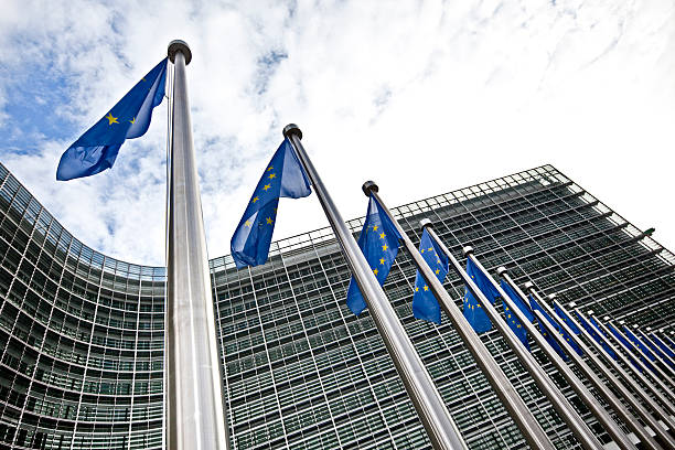 istock european union flags in brussels 174822365