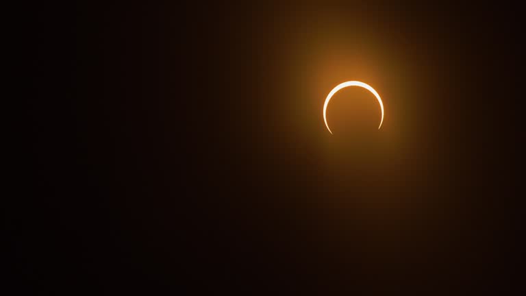 Timelapse of an annular solar eclipse in totality and becoming partially eclipsed. October 14th, 2023