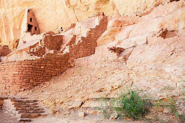 long domowy czerep-park narodowy mesa verde, kolorado - czerep zdjęcia i obrazy z banku zdjęć