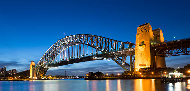 istock Sydney Harbor Bridge at Night in Australia 174823078