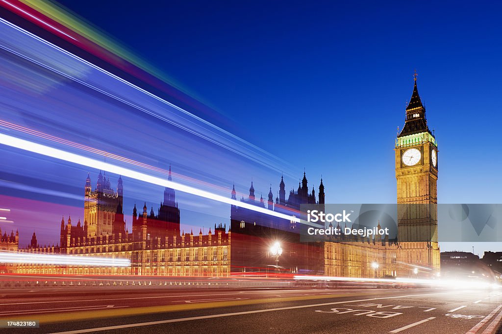 Big Ben e o Palácio de Westminster, Londres, Reino Unido - Foto de stock de Alto contraste royalty-free