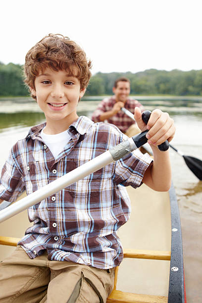 istock He's a natural when it comes to canoeing! 174823426