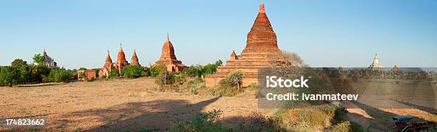 Pagan Panorama Myanmar Stockfoto und mehr Bilder von Antike Kultur - Antike Kultur, Asien, Blau