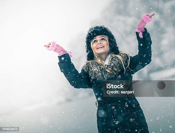 Winter Dreams Stock Photo - Download Image Now - Adult, Beauty, Blond Hair