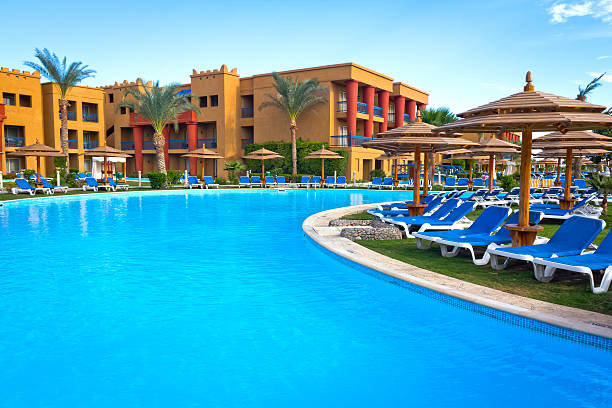 istock Swimming Pool in Arabian resort 174824118
