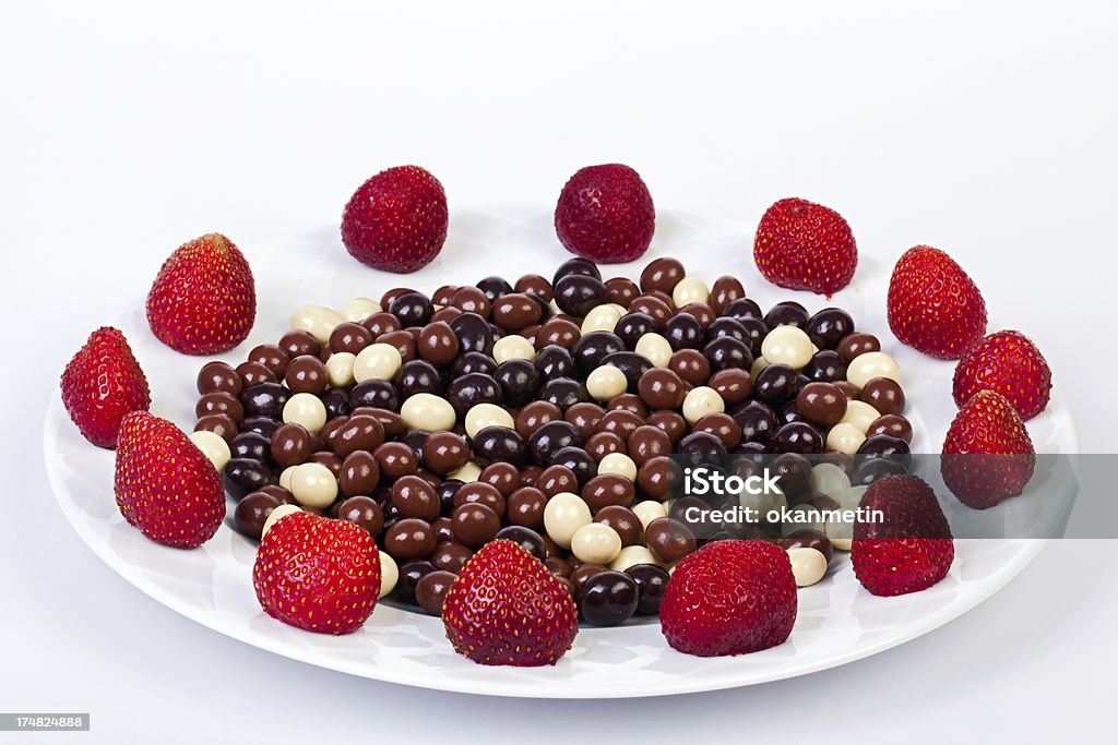 Cioccolato dragees - Foto stock royalty-free di Bianco