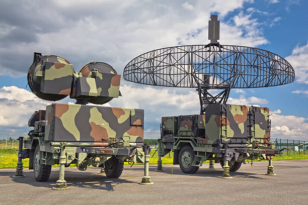 ミリタリーエア制御レーダー - universal camouflage pattern ストックフォトと画像