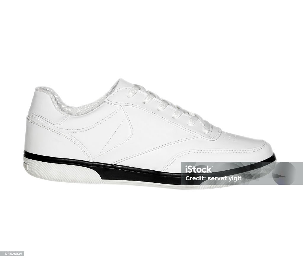 Спортивная обувь, кроссовки на белом - Стоковые фото Спортивный ботинок роялти-фри