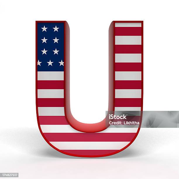 U - zdjęcia stockowe i więcej obrazów Alfabet - Alfabet, Ameryka, Amerykańska flaga
