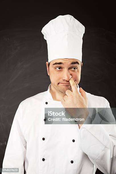 Böse Chefkoch Stockfoto und mehr Bilder von Kochberuf - Kochberuf, Schmutzig, Unhygienisch