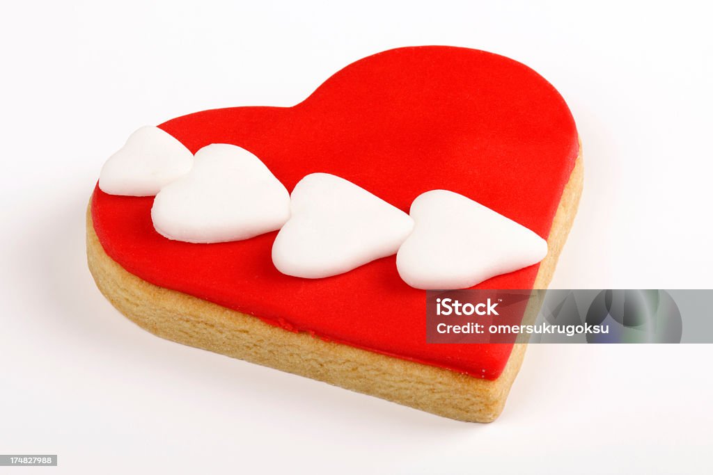 Biscotti a forma di cuore - Foto stock royalty-free di Amore