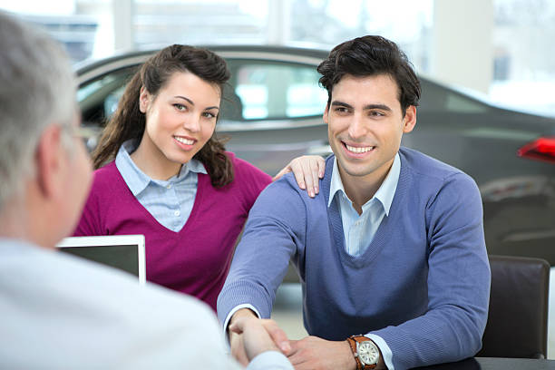istock Couple buying car. 174827999