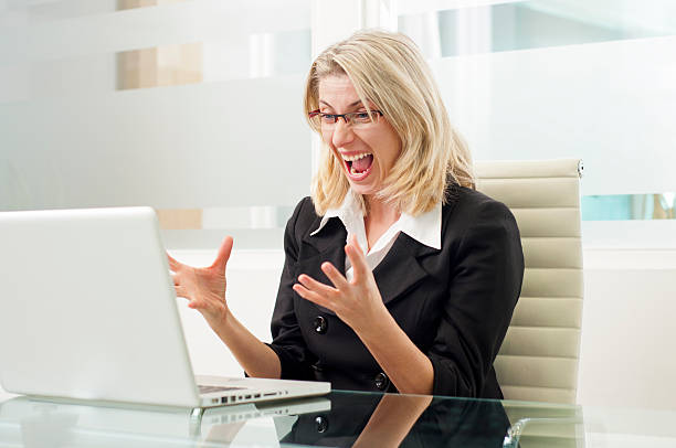 istock Frustrated businesswoman 174828114