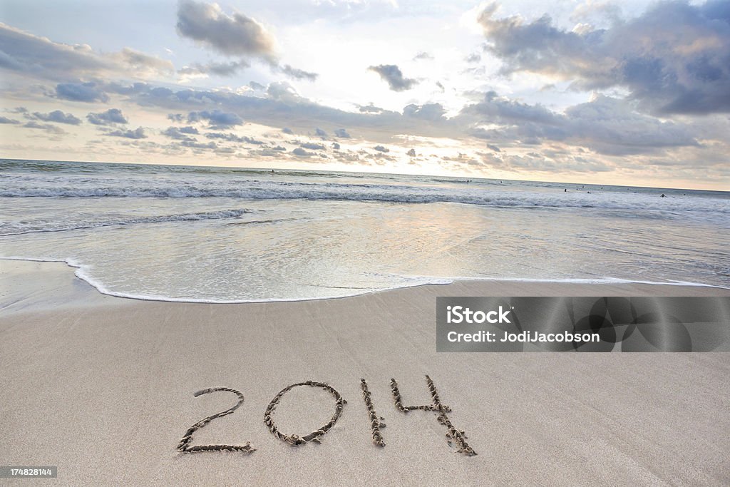 Felice anno nuovo 2014 - Foto stock royalty-free di Acqua