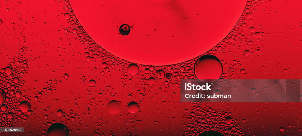 Vermelho abstrato de bolhas - Royalty-free Água gaseificada Foto de stock