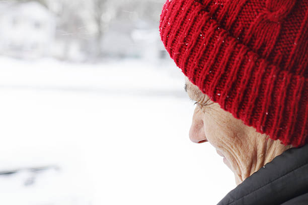 istock Winter Woman in Red Snow Cap 174828430