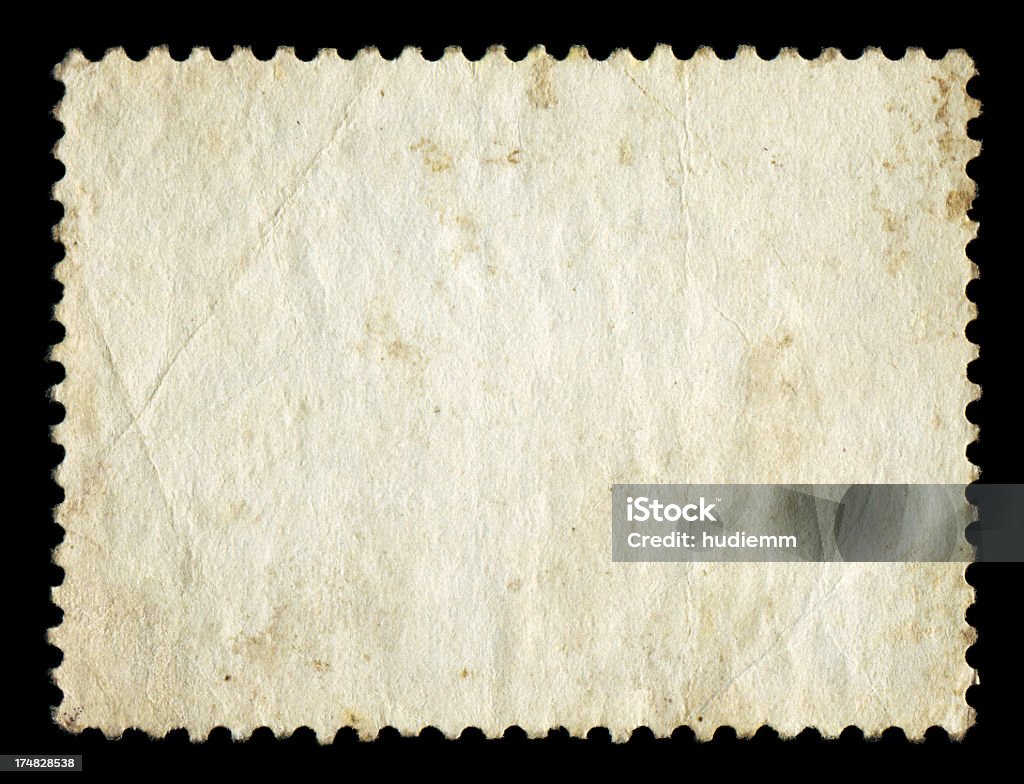 ブランク郵便切手テクスチャ背景絶縁型 - 紙のロイヤリティフリーストックフォト